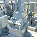 多度津町自治会墓地で大島石で墓石を建墓させていただきました。