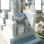 高松市自治会墓地で9寸大島石の墓石を建てさせて頂きました