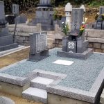 香川県宇多津町の寺院墓地でリフォーム工事、基礎の打ち直し・お墓のおまとめを行いました。