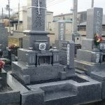岐阜県大垣市の地域墓地に、庵治石細目特級の９寸和型墓石が完成。